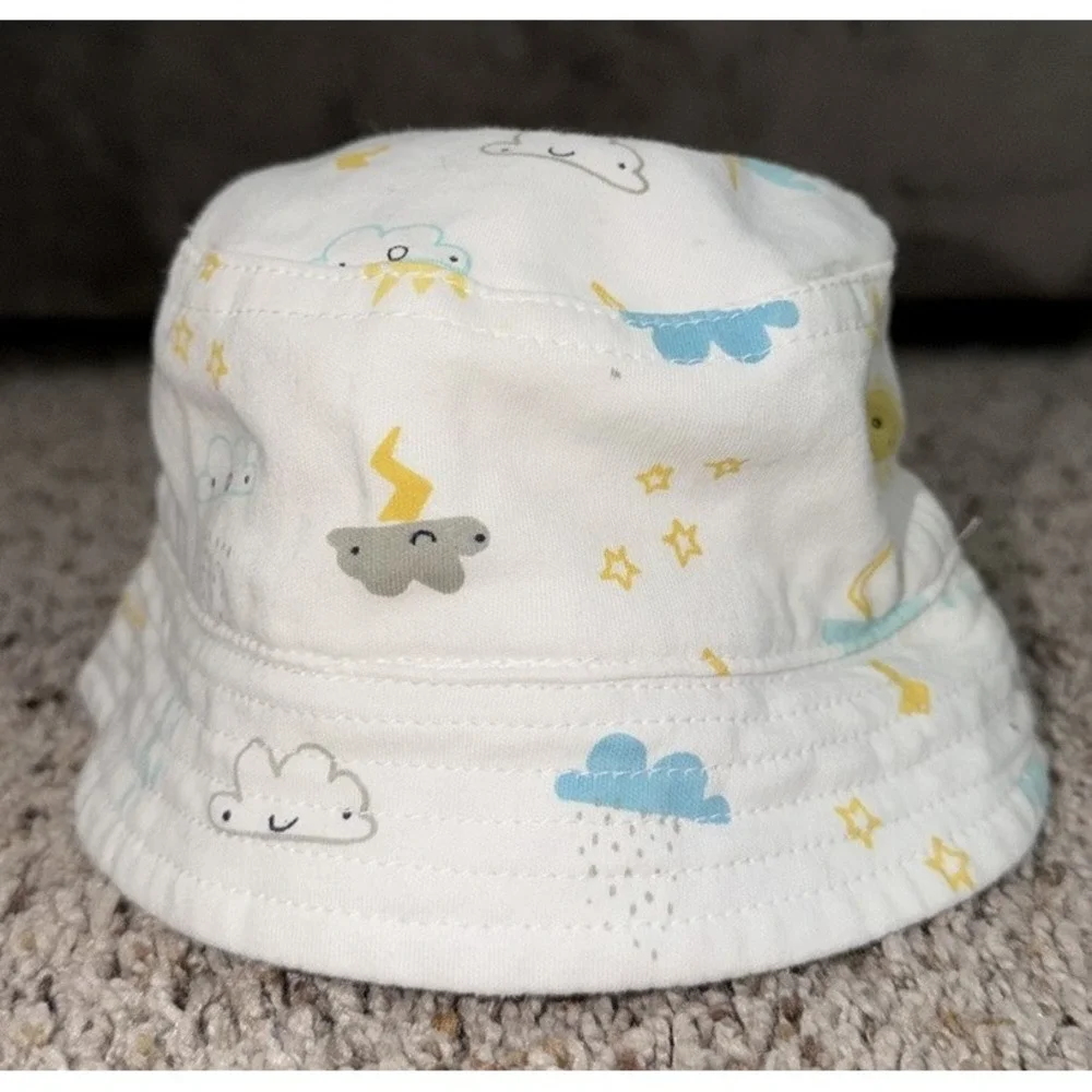 Gymboree 0-3m Baby Boy Stormy Bucket Hat/Sunhat Newborn (2017) 100%‎ Cotton